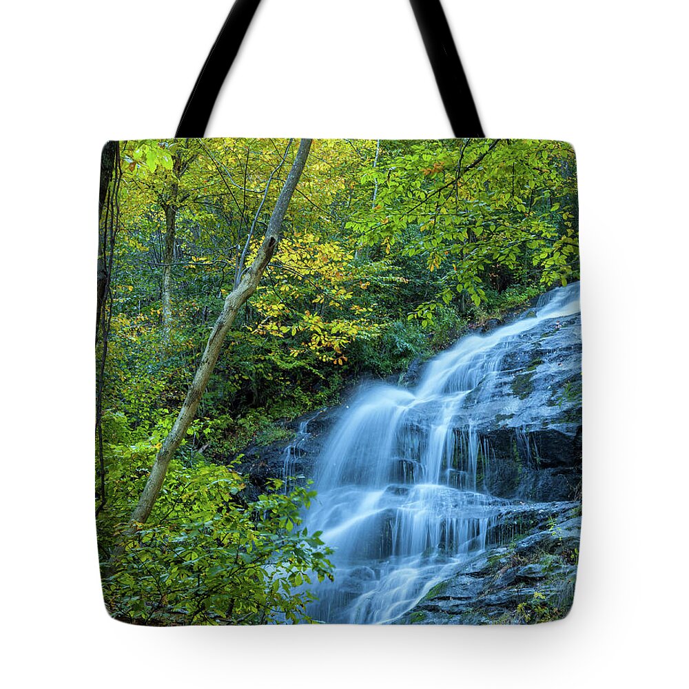 Nature Tote Bag featuring the photograph Crabtree Falls by Jonathan Nguyen