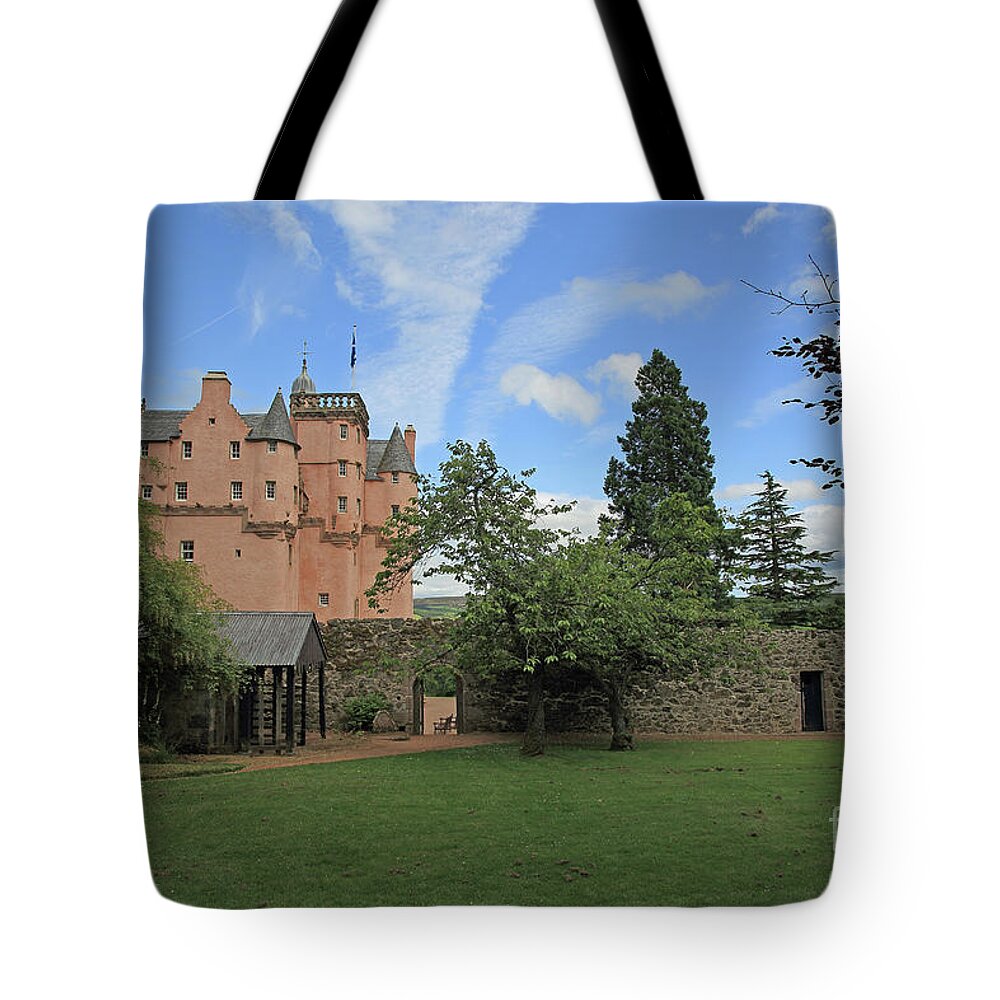 Craigievar Castle Tote Bag featuring the photograph Craigievar Castle by Maria Gaellman