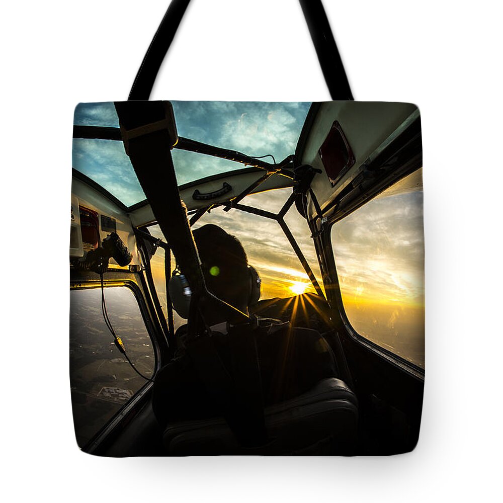 Flight Tote Bag featuring the photograph Crankin' and Bankin' by Phil And Karen Rispin