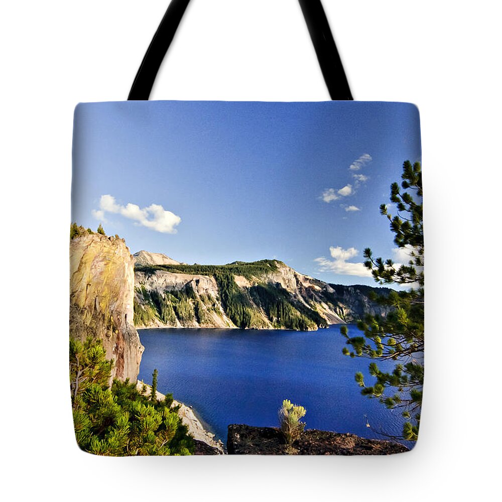 Crater Lake Tote Bag featuring the photograph Crater Lake II by Albert Seger