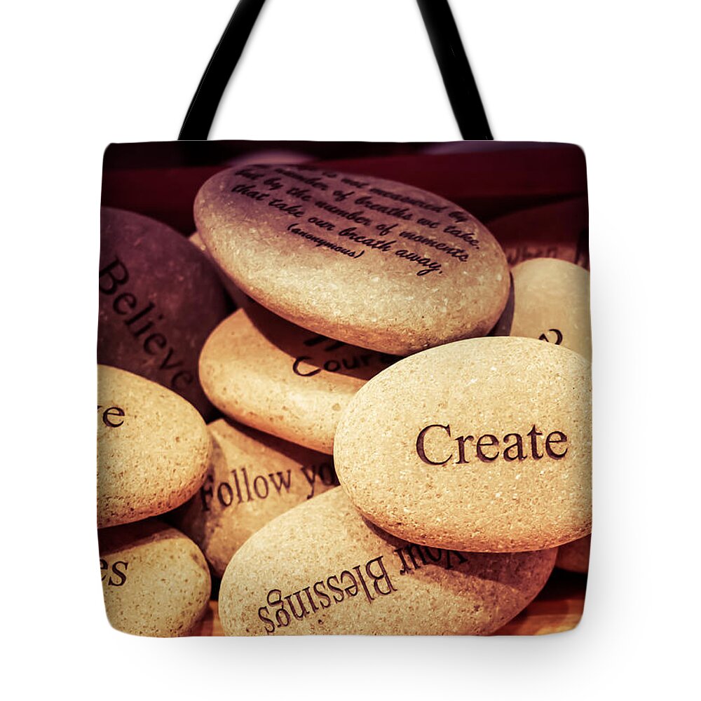 Create Tote Bag featuring the photograph Create by Lora Lee Chapman