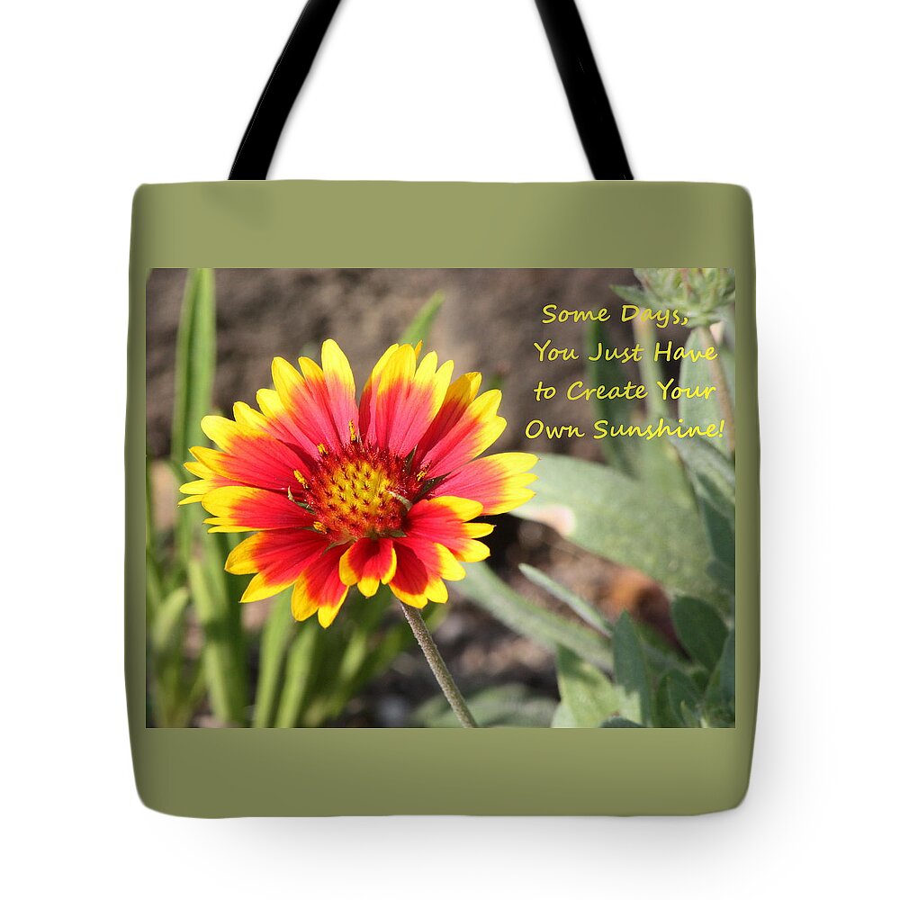 Nature Tote Bag featuring the photograph Create Your Own Sunshine by Sheila Brown