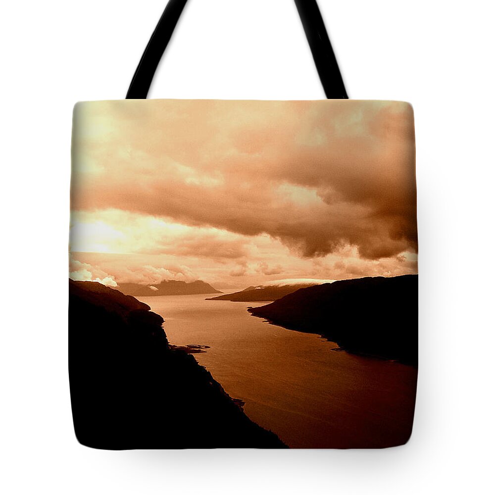 Alaska Tote Bag featuring the photograph Creation Day 6PM by James Stoshak