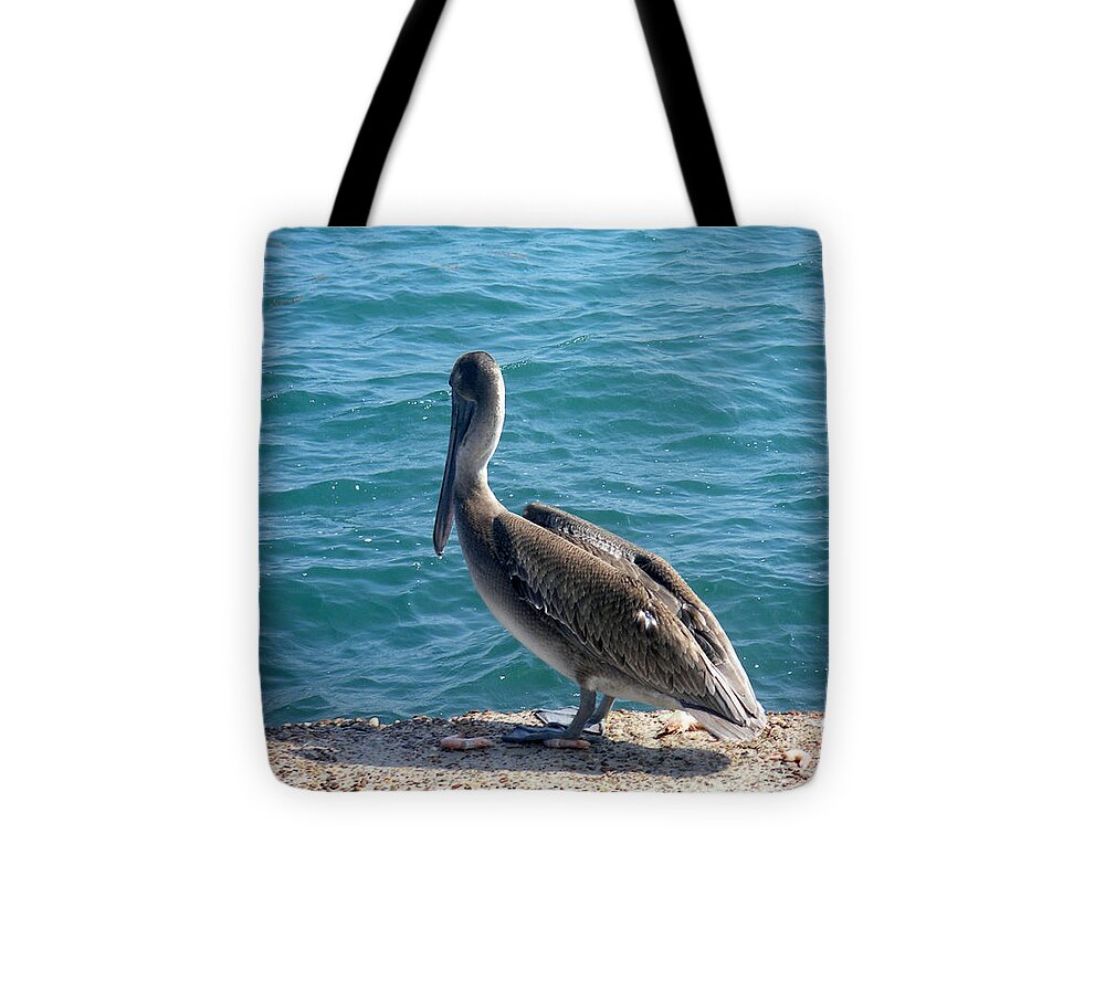 Nature Tote Bag featuring the photograph Creatures Of The Gulf - Lulled By The Waves by Lucyna A M Green