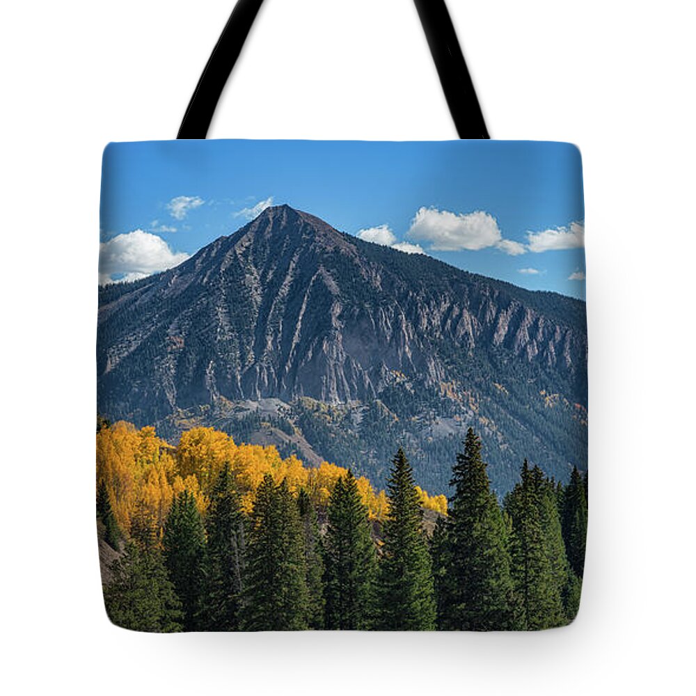 Crested Butte Tote Bag featuring the photograph Crested Butte Mountain by Michael Ver Sprill