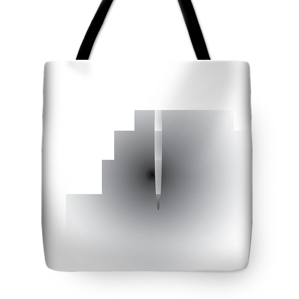 Minimal Tote Bag featuring the digital art Crevasse by Kevin McLaughlin