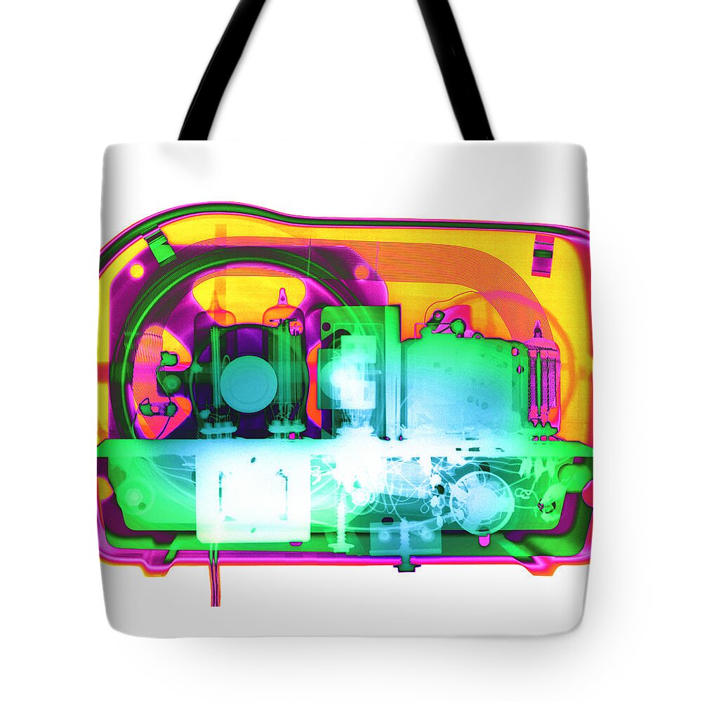 X-ray Art Photography Tote Bag featuring the photograph Crosley Radio No. 1 by Roy Livingston