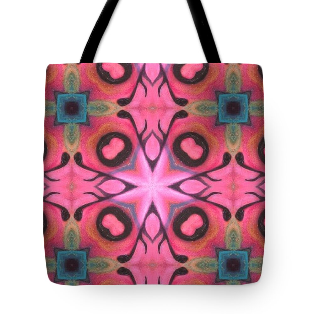Acrylics Tote Bag featuring the mixed media Cross of Jubilee by Maria Watt
