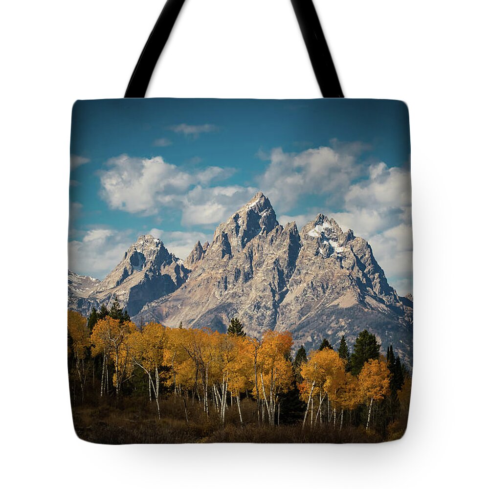 5dsr Tote Bag featuring the photograph Crown For Tetons by Edgars Erglis