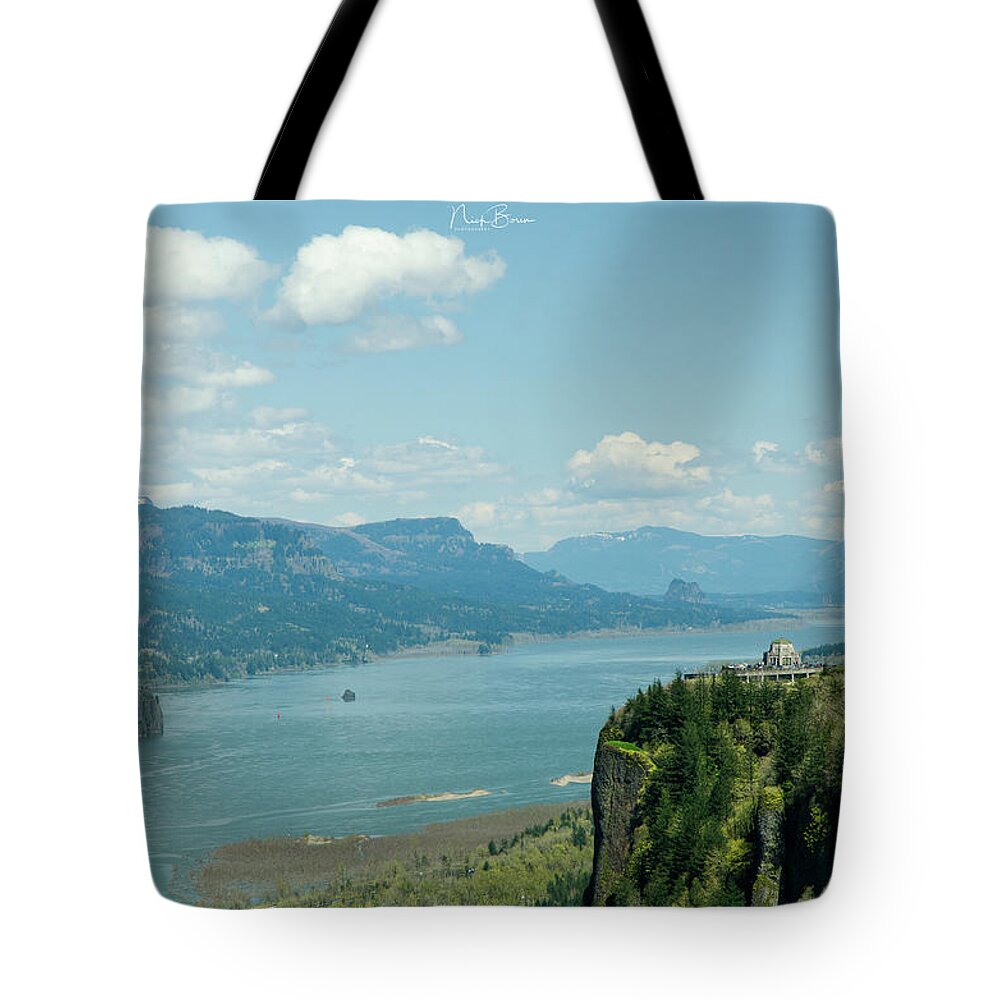 Vista Tote Bag featuring the photograph Crown Point Landscape by Nick Boren
