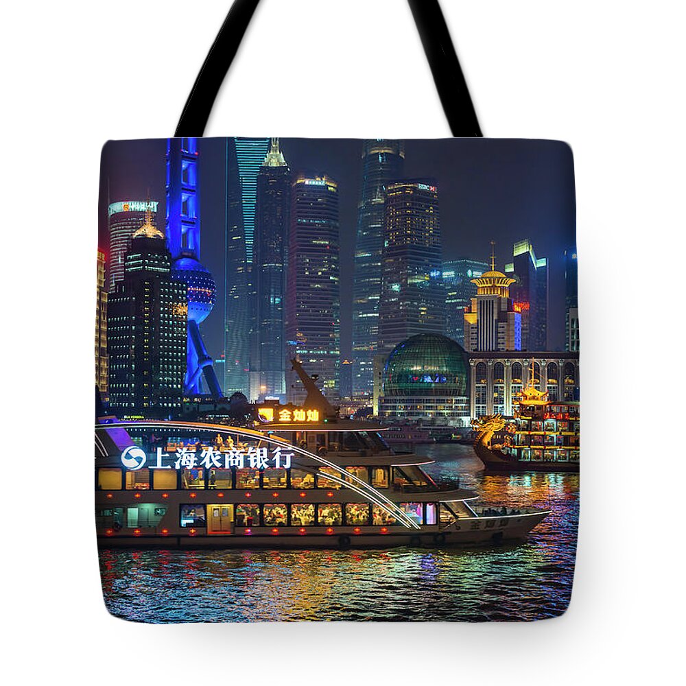 Bund Tote Bag featuring the photograph Cruzin' at the Bund by Dan McGeorge