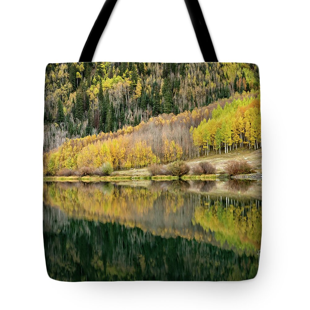 Colorado Tote Bag featuring the photograph Crystal Lake Reflections by Doug Sturgess
