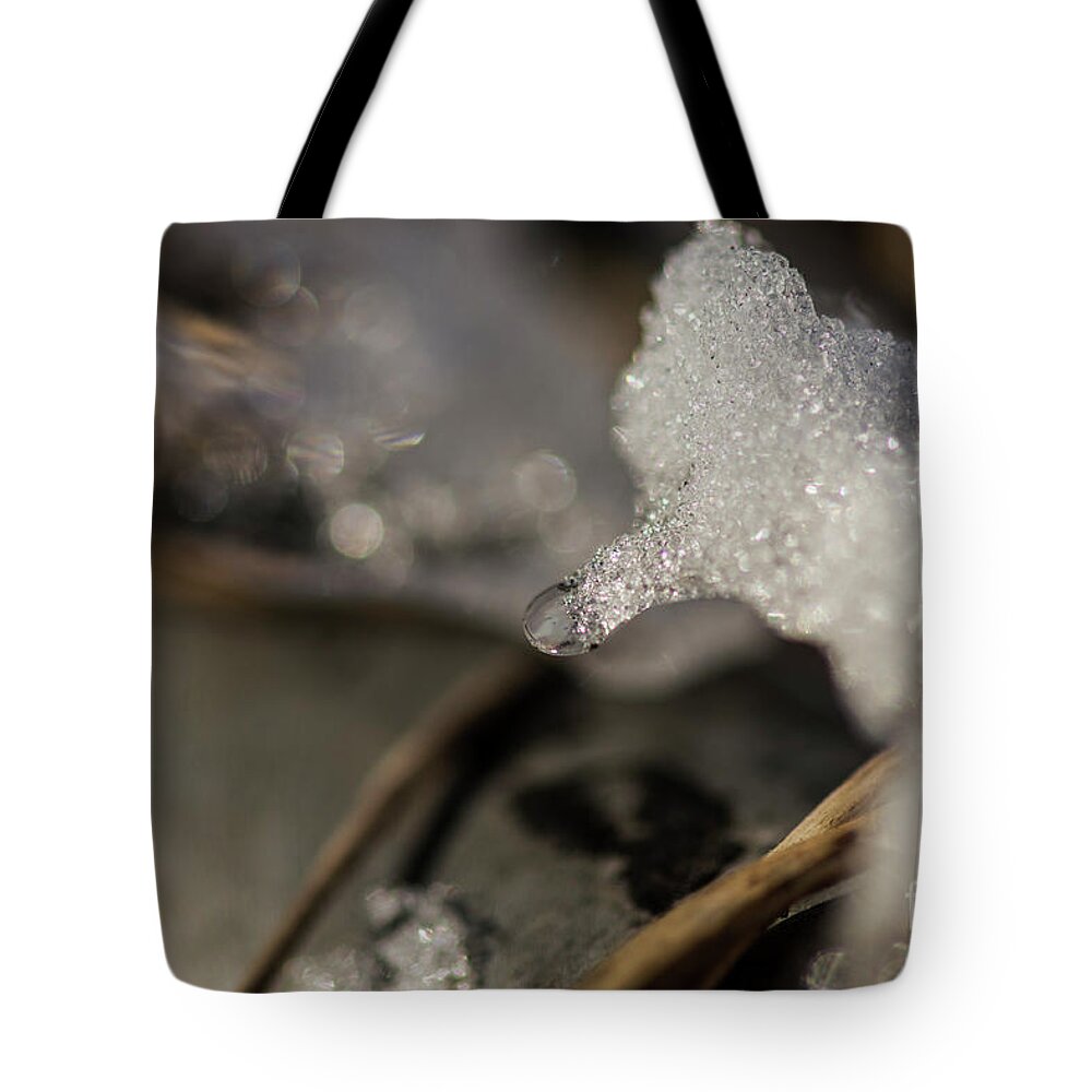 Snow Tote Bag featuring the photograph Crystals by JT Lewis