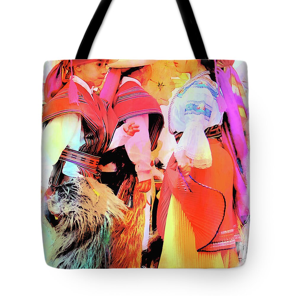 Dance Tote Bag featuring the photograph Cuenca Kids 884 by Al Bourassa