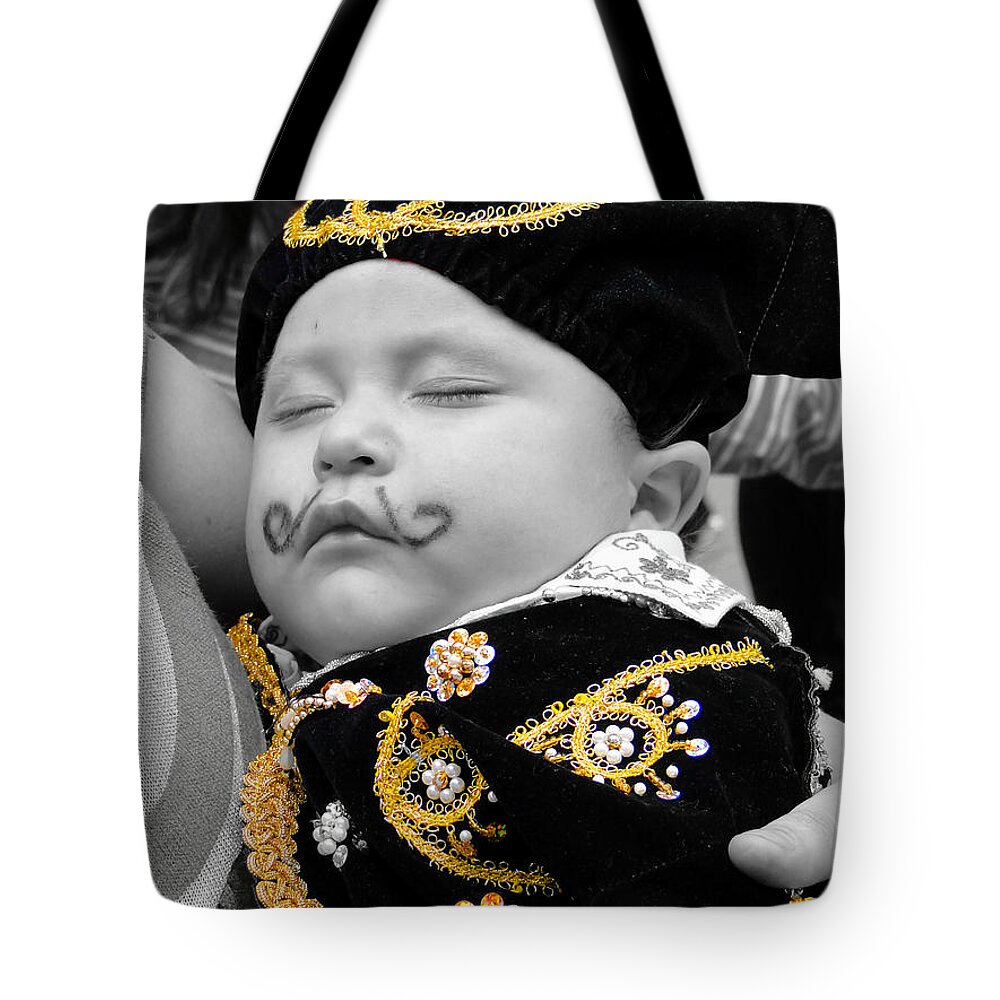 Boy Tote Bag featuring the photograph Cuenca Kids 891 by Al Bourassa