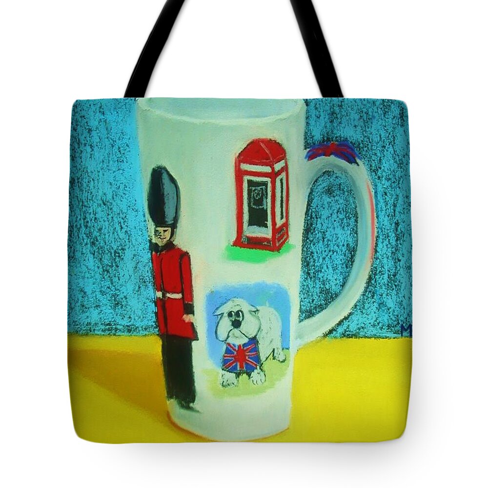 Coffee Cup Tote Bag featuring the painting Cup of London Java by Melinda Etzold