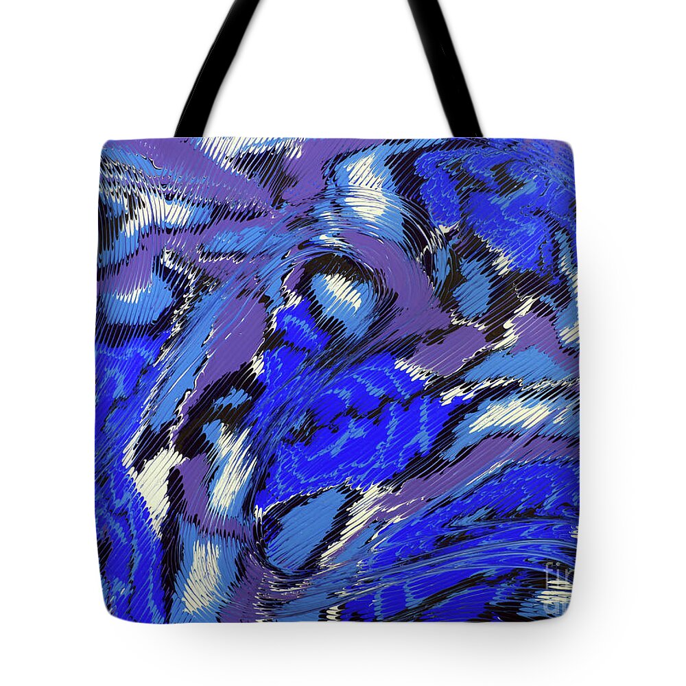 Emotional Tote Bag featuring the painting Currents and Tides by Cathy Beharriell