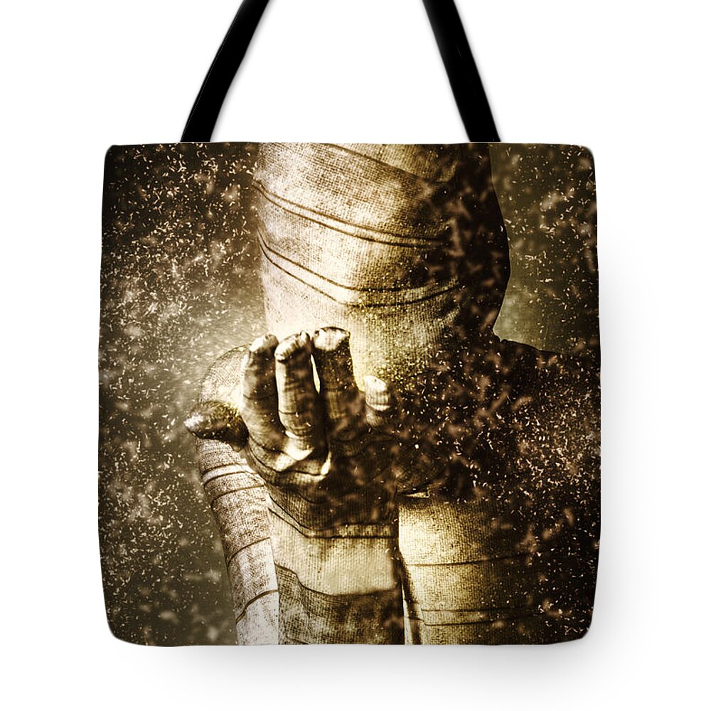 Undead Tote Bag featuring the photograph Curse of the mummy by Jorgo Photography