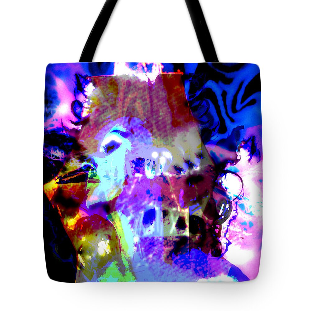 Sea Tote Bag featuring the digital art Curse of the Sea Witch by Seth Weaver