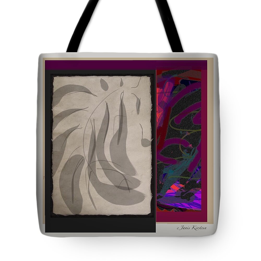 Curve Tote Bag featuring the digital art Curve Curve Curve 1 by Janis Kirstein