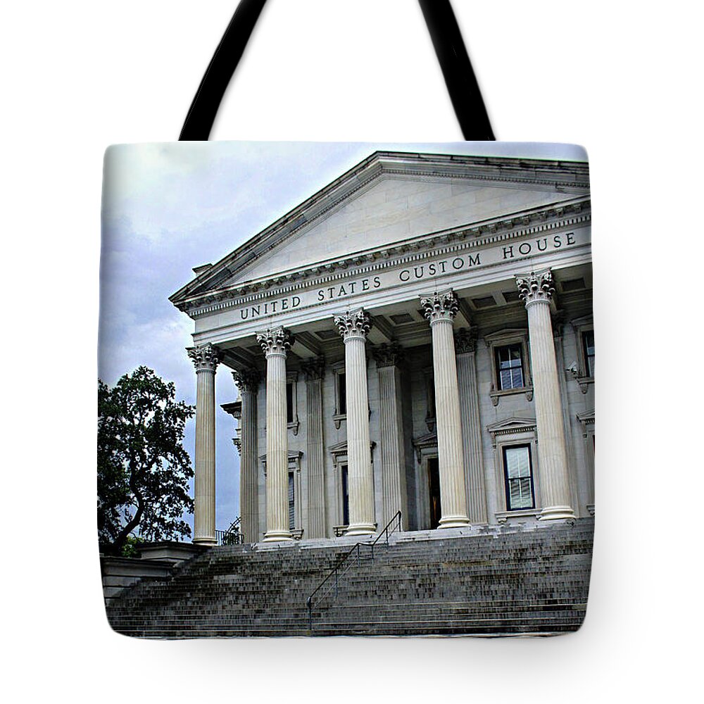 Charleston Tote Bag featuring the photograph Custom House by Jessica Brawley