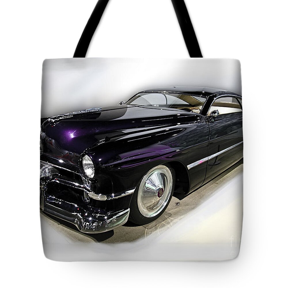 Cars Tote Bag featuring the photograph Custom Merc by Tom Griffithe