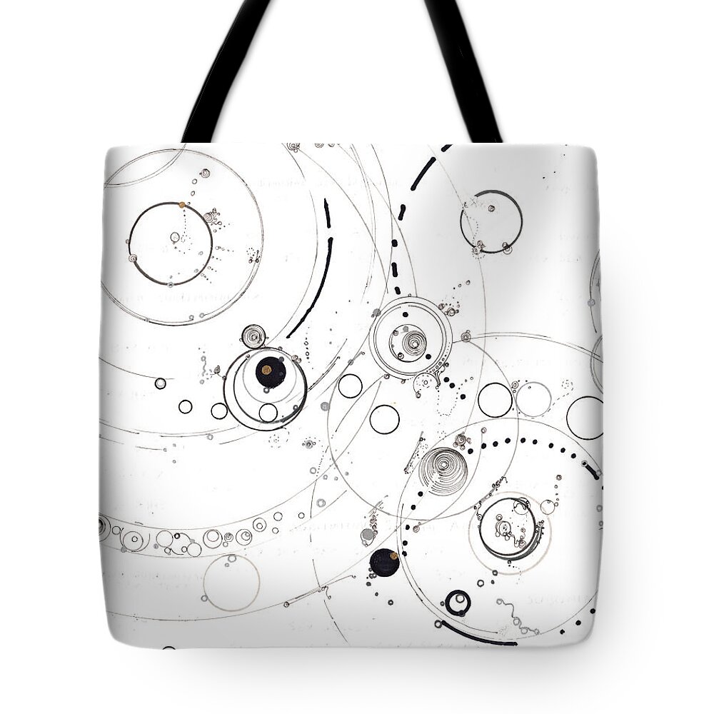 Subliminal Tote Bag featuring the drawing Cycles of Longing by Regina Valluzzi