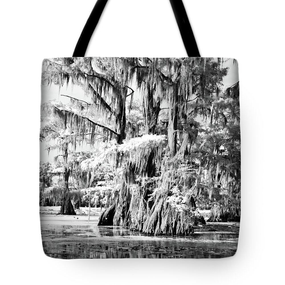 Algae Tote Bag featuring the photograph Cypress Infrared by Lana Trussell