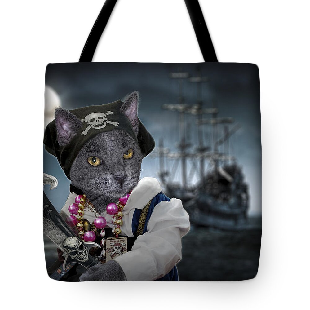 Dagger Tote Bag featuring the digital art Dagger Bay by Rick Mosher
