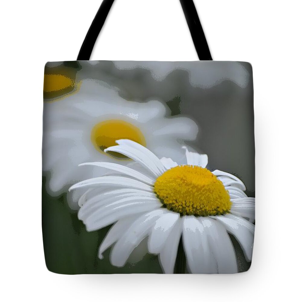 Flower Garden Tote Bag featuring the photograph Daisy Delight by Nona Kumah