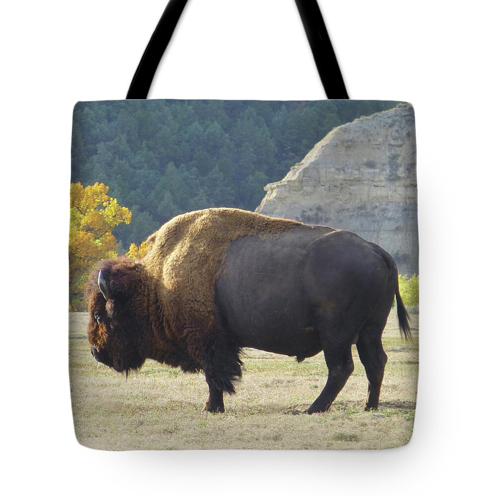 Buffalo Tote Bag featuring the photograph Dakota Badlands Majesty by Cris Fulton