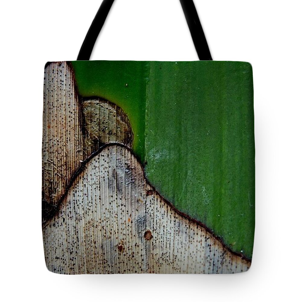 Nature Abstract Tote Bag featuring the photograph Damaged by Denise Clark