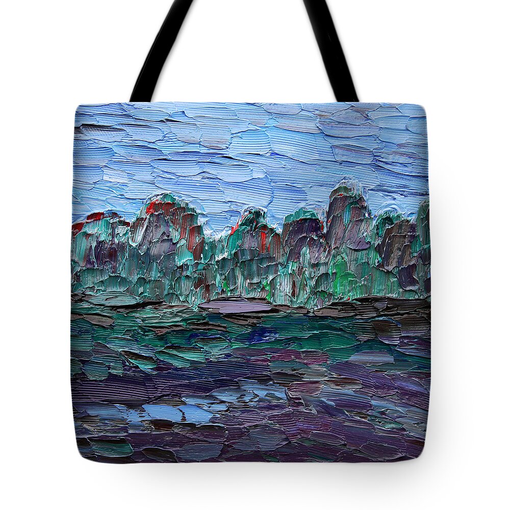 Life Tote Bag featuring the painting Dance in the Rain by Vadim Levin
