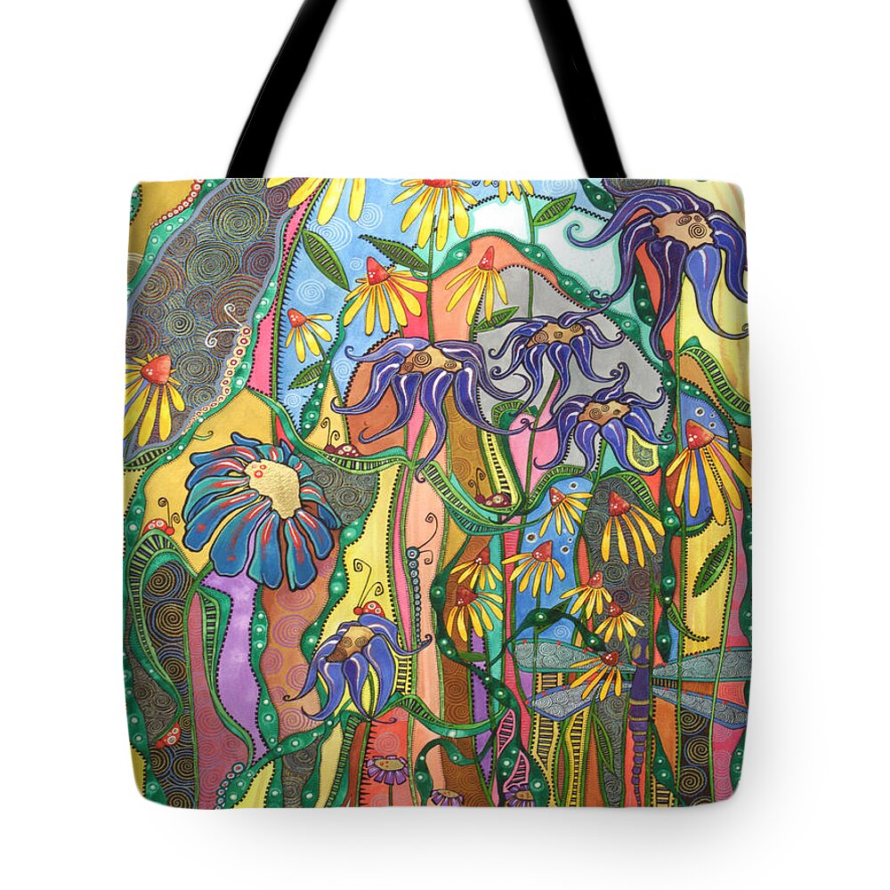 Dance Of Life Painting Tote Bag featuring the painting Dance of Life by Tanielle Childers