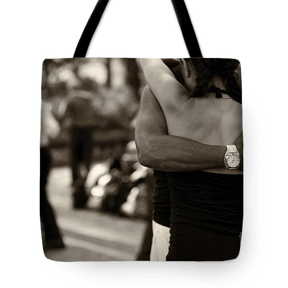 Tango Tote Bag featuring the photograph Dance with Me by Leslie Leda