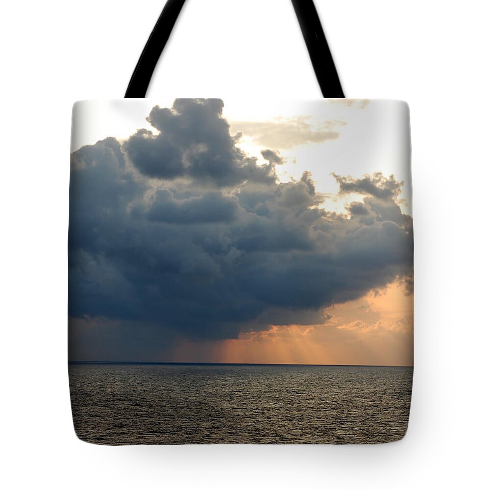 Storm Tote Bag featuring the photograph Dark and Stormy by Richard Ortolano