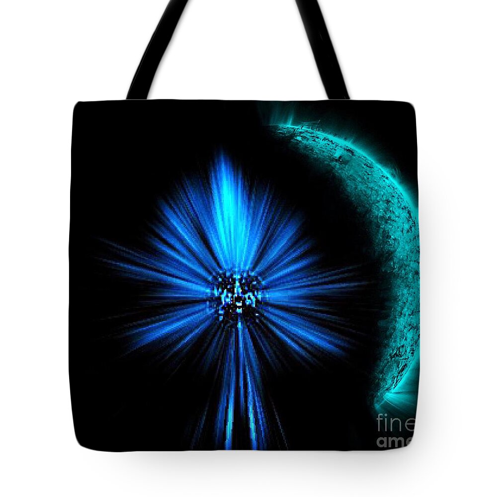 Dark Side Of The Moon Tote Bag featuring the photograph Dark side of the Moon by Blair Stuart
