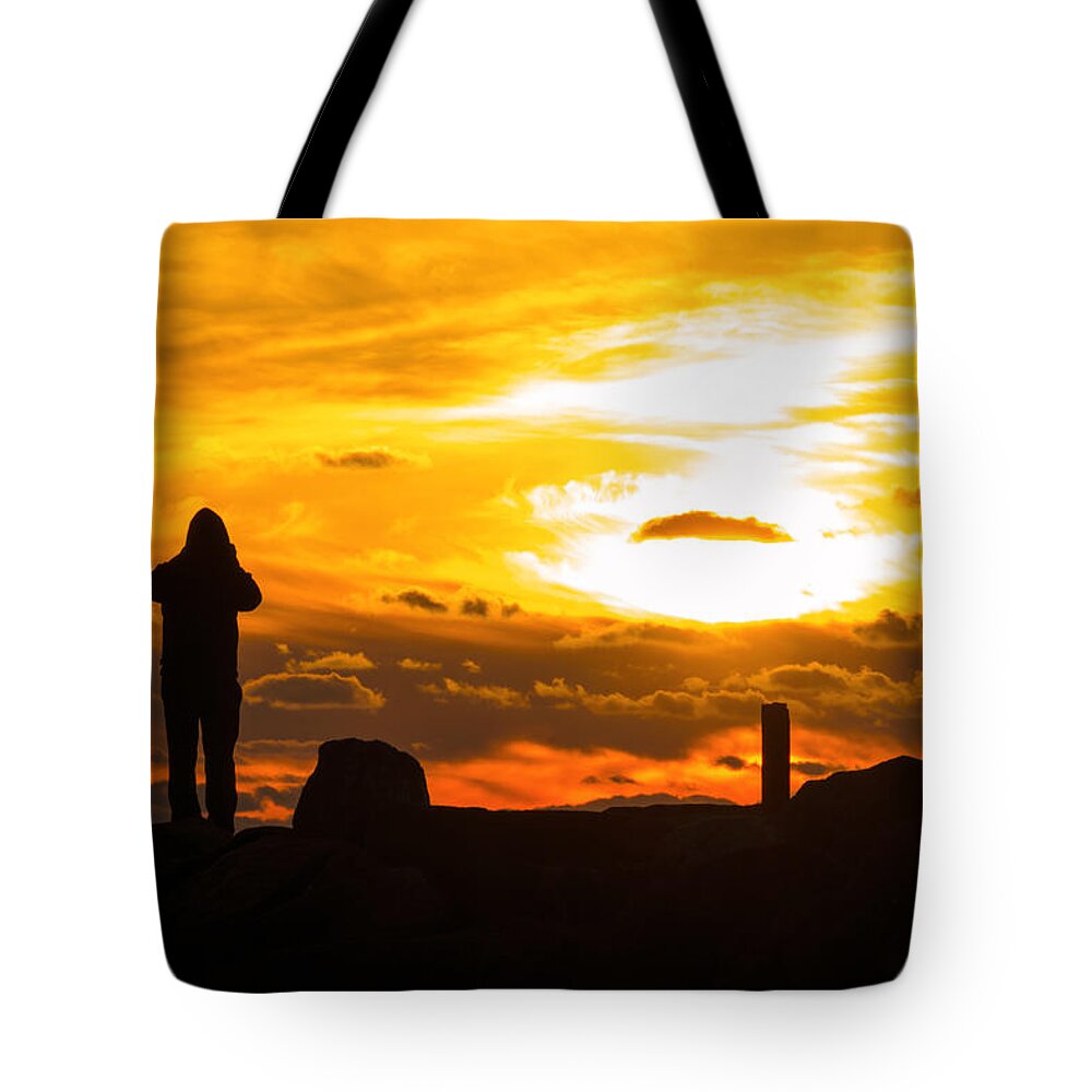Silhouette Tote Bag featuring the photograph Dark Silhouette by Travis Rogers