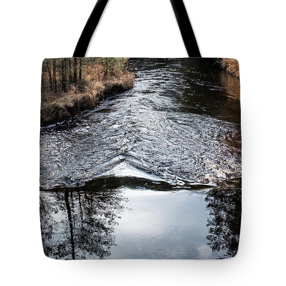 Fall Tote Bag featuring the photograph Dark Waters by Glenn DiPaola