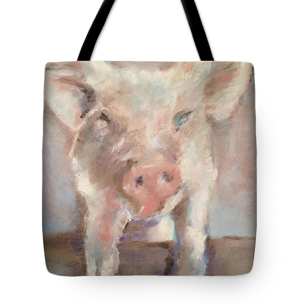 Dash Tote Bag featuring the painting Dash by Kathy Stiber