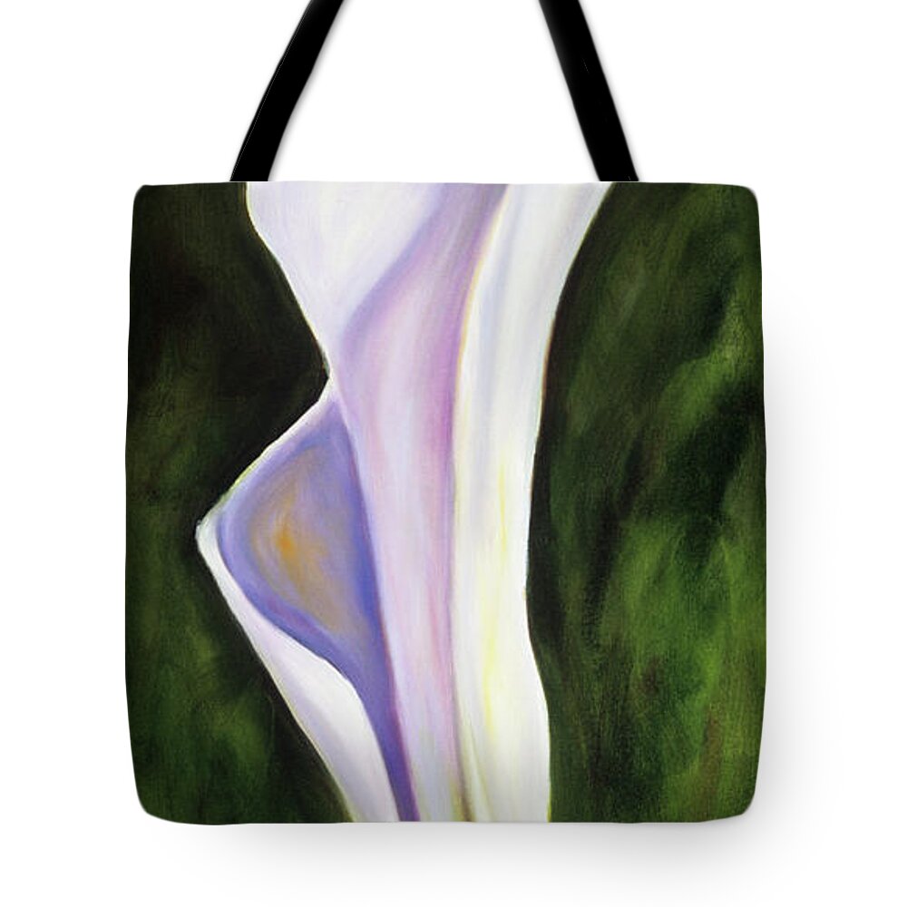 Calla Lily Tote Bag featuring the painting Dave by Shannon Grissom