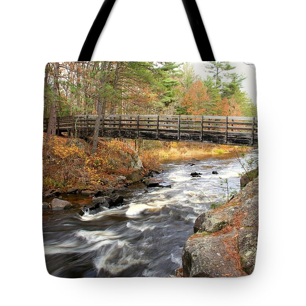Waterfalls Tote Bag featuring the photograph Dave's Falls #7480 by Mark J Seefeldt