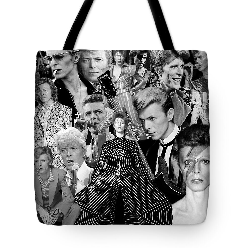 David Bowie Tote Bag featuring the photograph David Bowie 7 by Andrew Fare