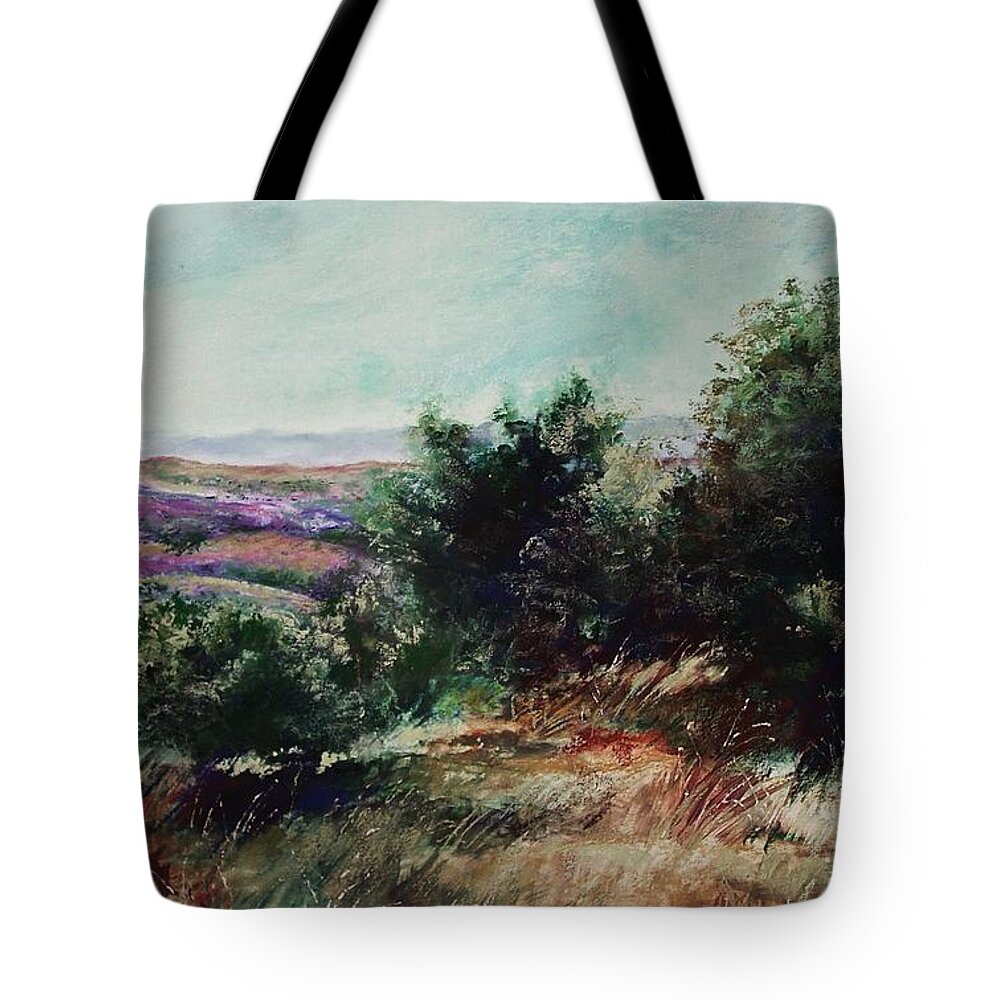 Pastel Tote Bag featuring the painting Davis Mountain by Marlene Gremillion