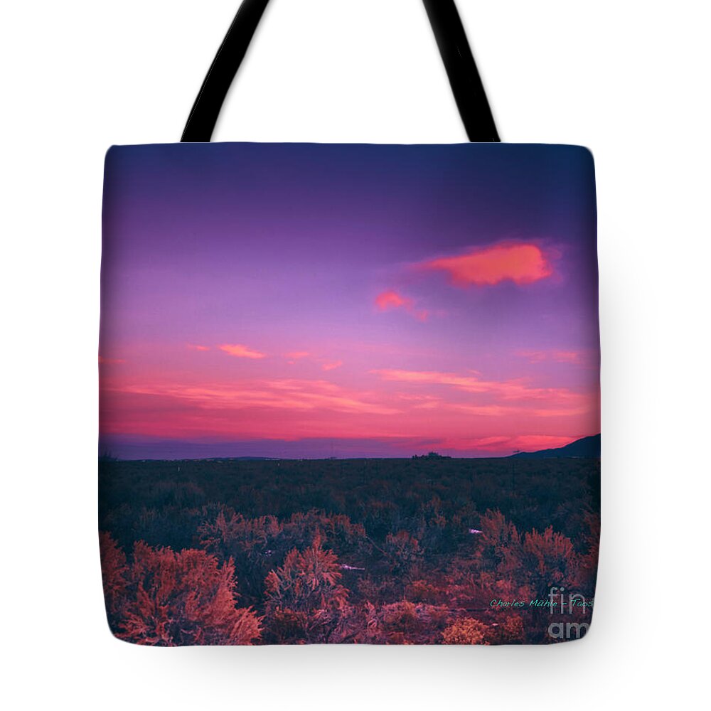 Santa Tote Bag featuring the photograph Dawn in Taos by Charles Muhle