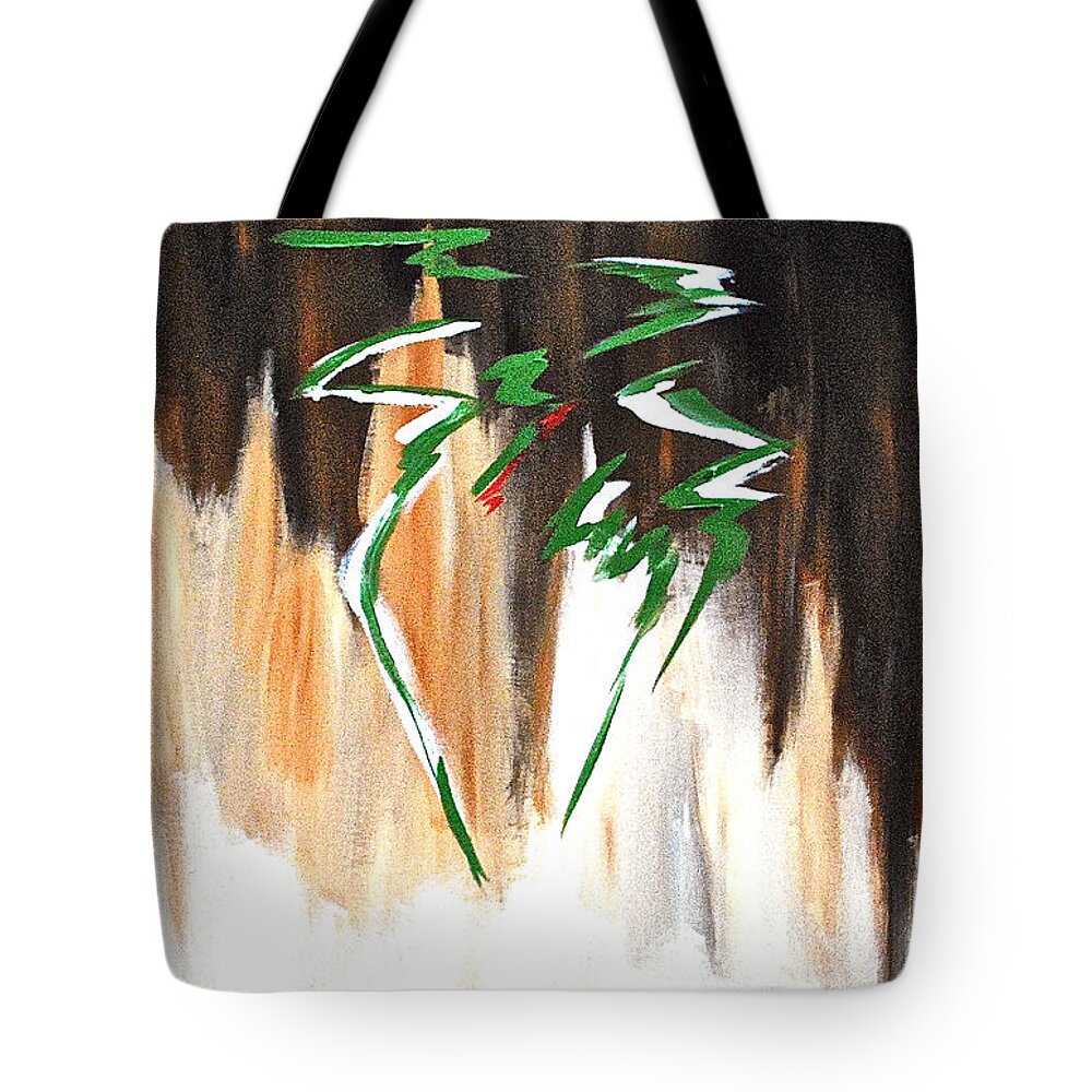 Abstract By Herschel Fall Tote Bag featuring the painting Dawn of an new day by Herschel Fall