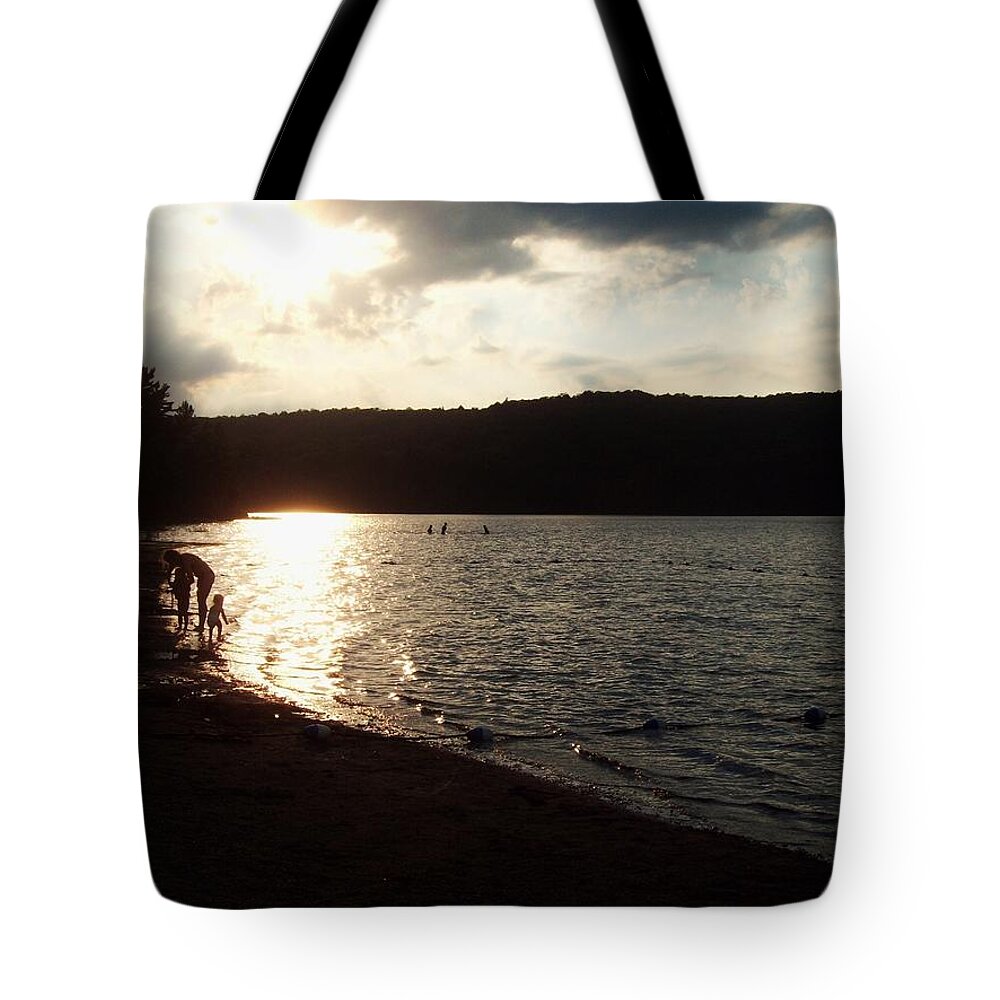 Art Tote Bag featuring the photograph Day At The Beach by Amanda S Leek
