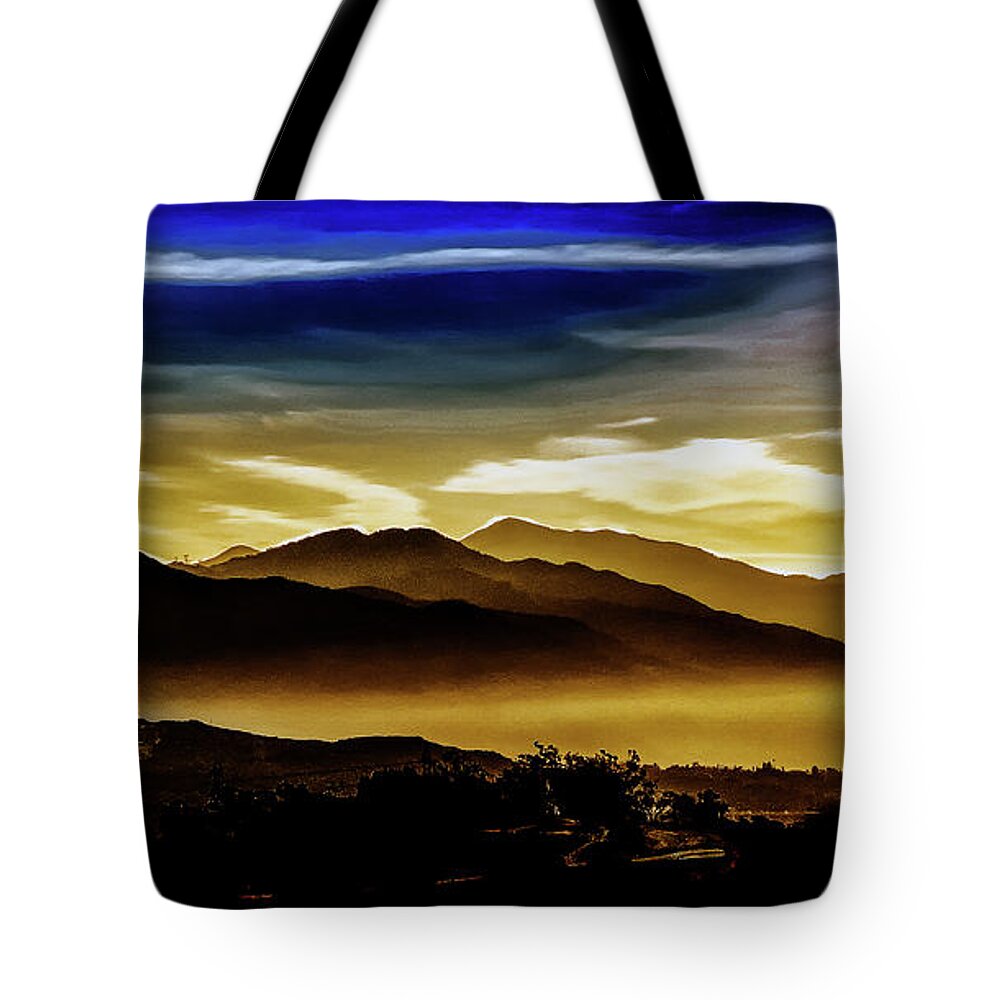 Landscape Tote Bag featuring the photograph Day Break 2A1 by Joseph Hollingsworth