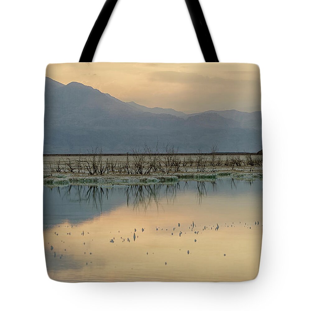 Lake Tote Bag featuring the photograph Day Break by Uri Baruch