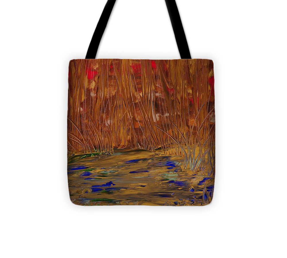 Landscape Tote Bag featuring the painting Day light by Sima Amid Wewetzer